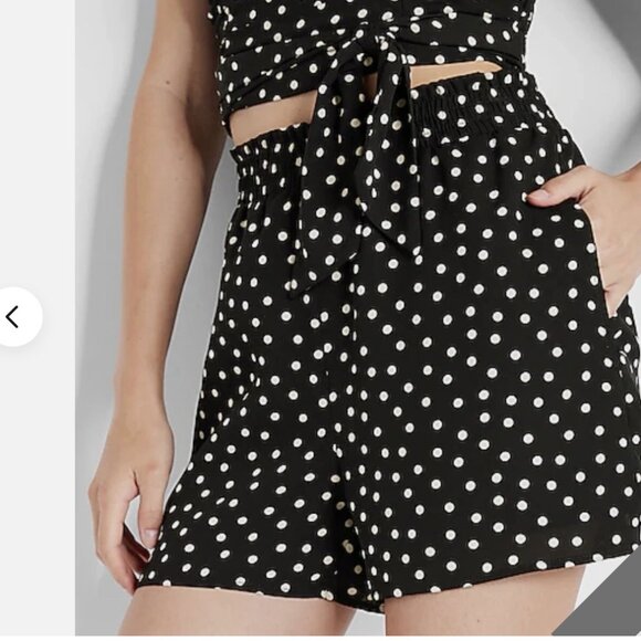 Express Polka Dot Shorts elastic waist - Med - Picture 2 of 7